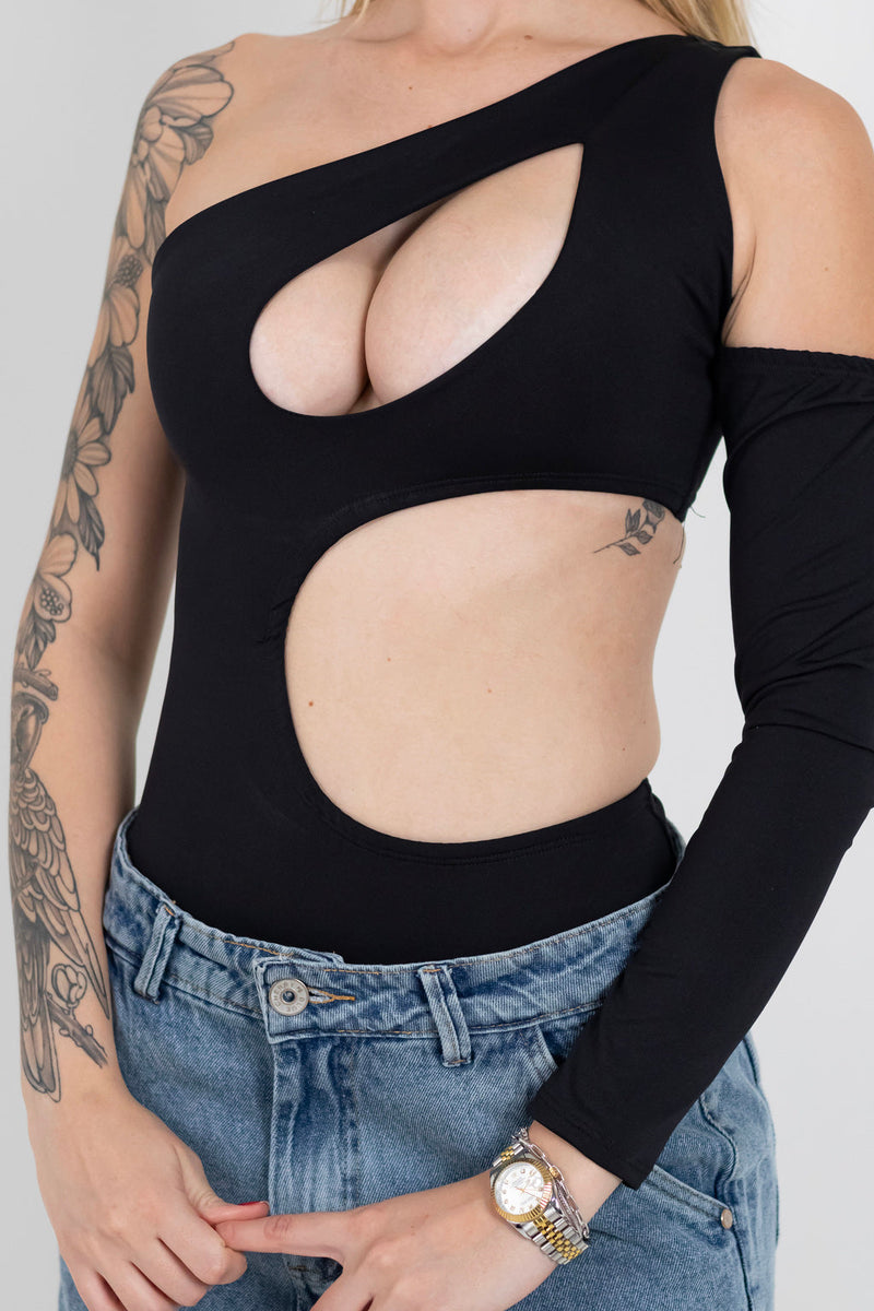 Body feminino poliamida preto beatriz